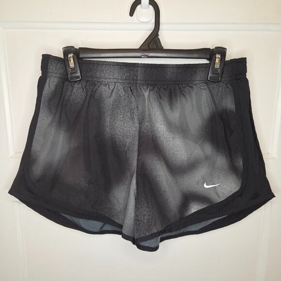 Nike Pants - NIKE Acid Washed Athletic Shorts - Women's size Large - Black and Grey